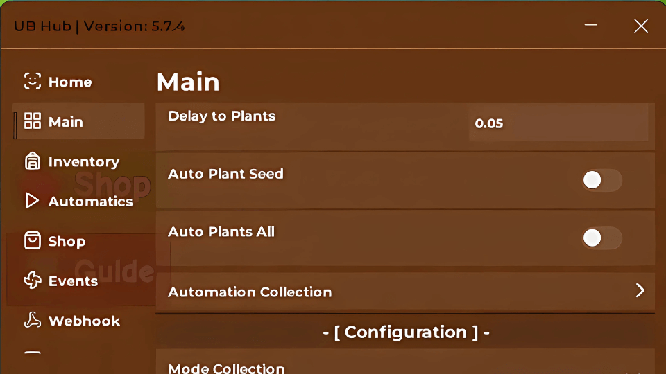 UB Hub Script, Auto Plant, Auto Seed, Auto Trading