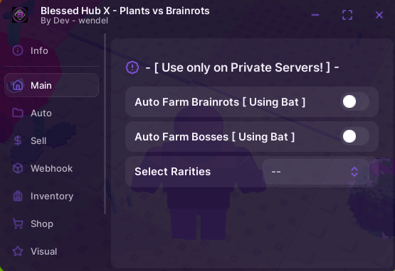 Blessed Hub X Script | Auto Farm Brainrots