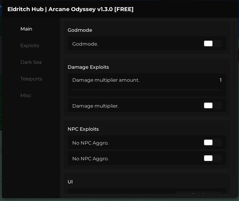 Eldritch Hub Script | Godmode, Damage Multiplier