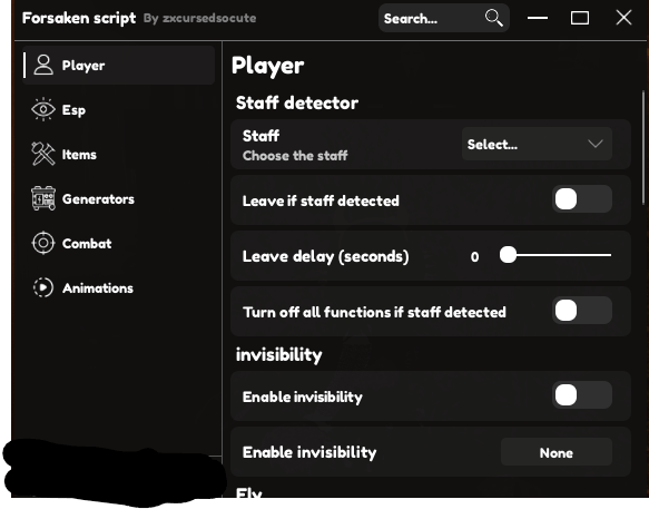 Forsaken Script | ESP, Customise Mobility, Auto Gen