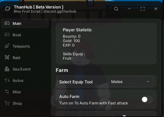 Than Hub Script | Auto Farm Levels