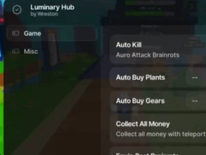 Luminary Hub Script | auto farm, auto buy & more