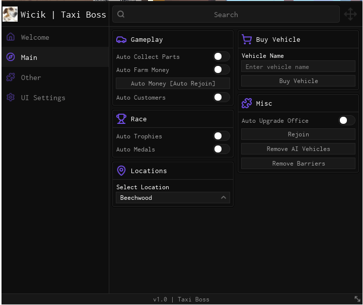 Taxi Boss Auto Collect Parts Auto Farm Money