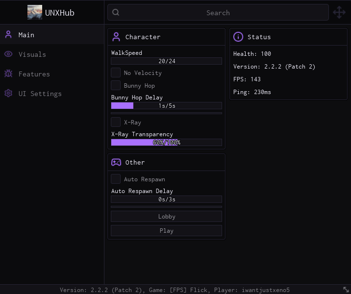 Flick Script keyless CHaracter