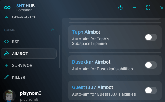 SNT Hub Script for Forsaken | Auto Kill All