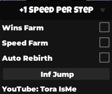 +1 Speed Per Step Script keyless