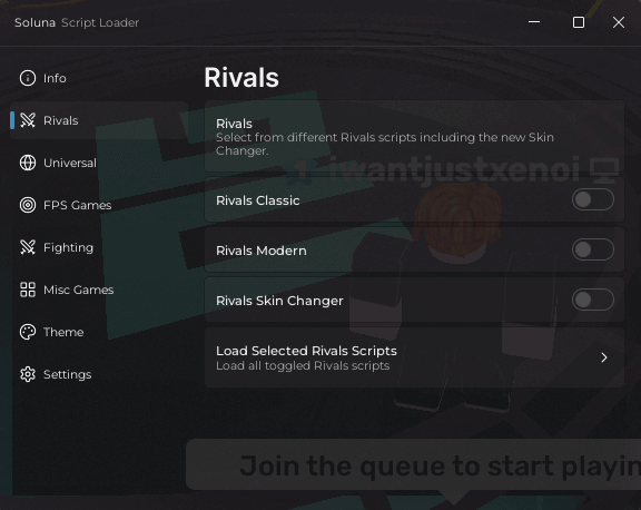Rivals Skin changer script by soluna