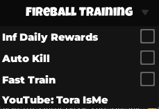 FireBall Training Script auto kill