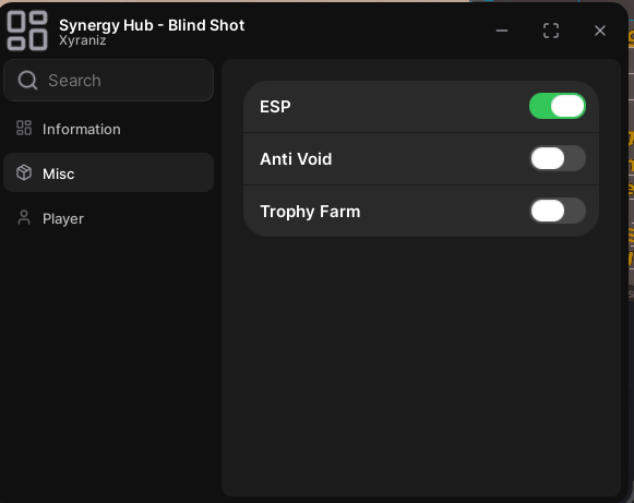 Blind Shot Script keyless ESp really