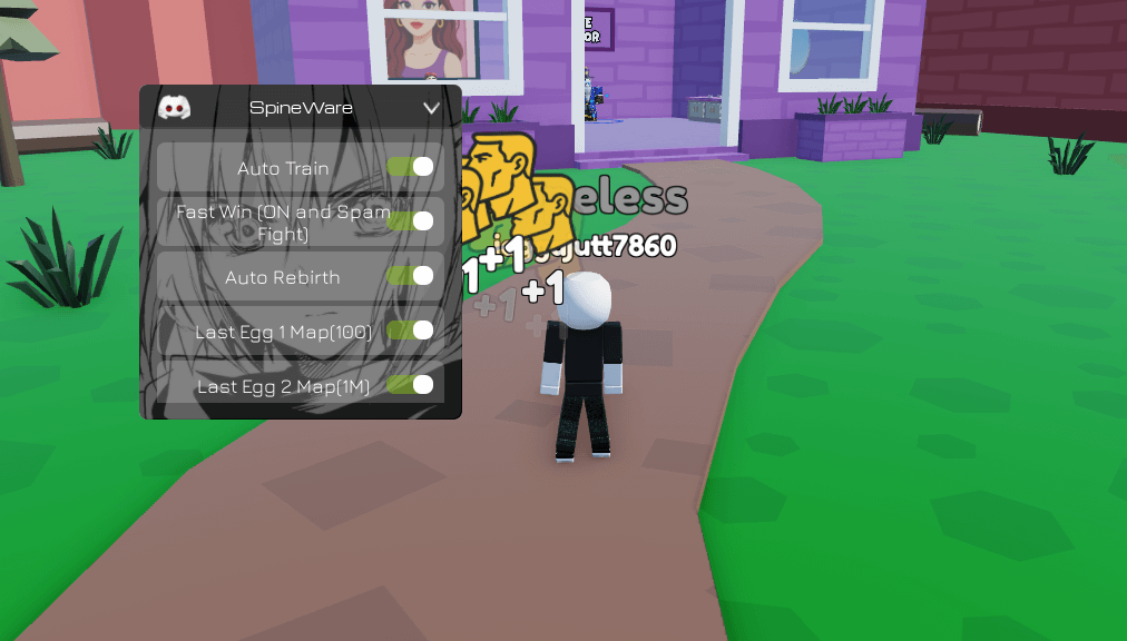 Noob to gigachad simulator Script | Auto Train, Auto Rebirth, Fast Win ON and Spam FIght