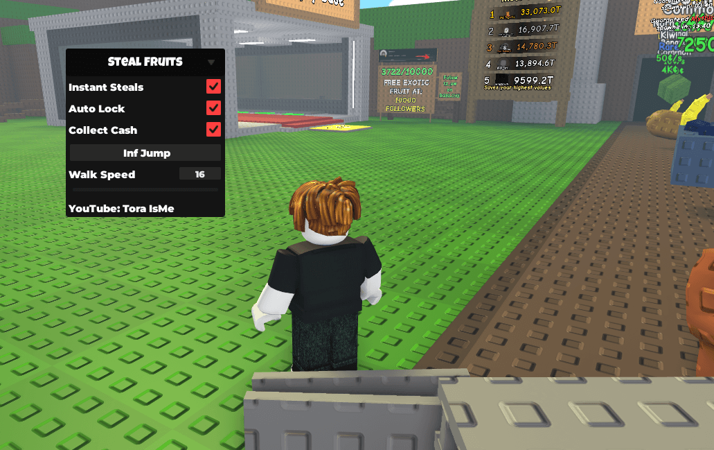 Steal Fruits Script | Inf Jump, Walk Speed 16, Auto Lock