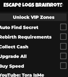 Escape Logs for Brainrots Script