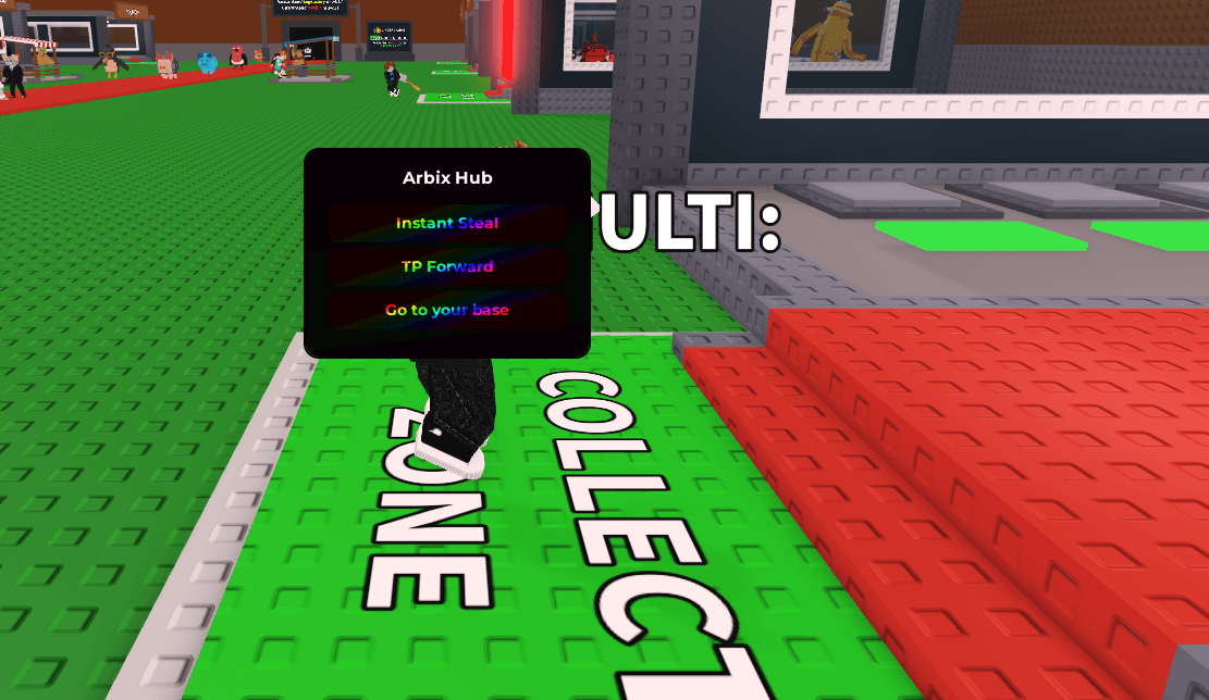 Arbix Hub Script | Instant Steal, TP Forward, Go To Your Base