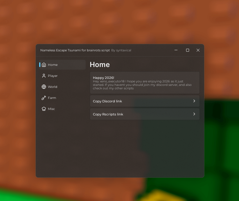 Nameless Hub Escape Tsunami For Brainrots Keyless Script