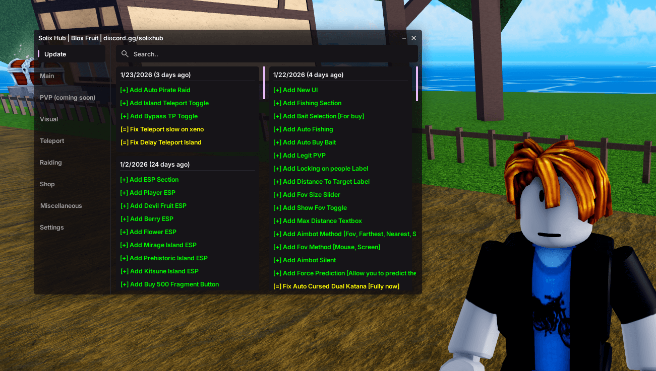 Blox Fruit Script Solix Hub