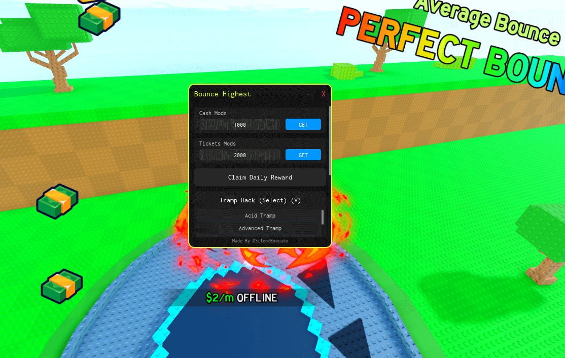 Highest Bounce Script | Cash Modifer, Ticket Modifier, Claim Reward