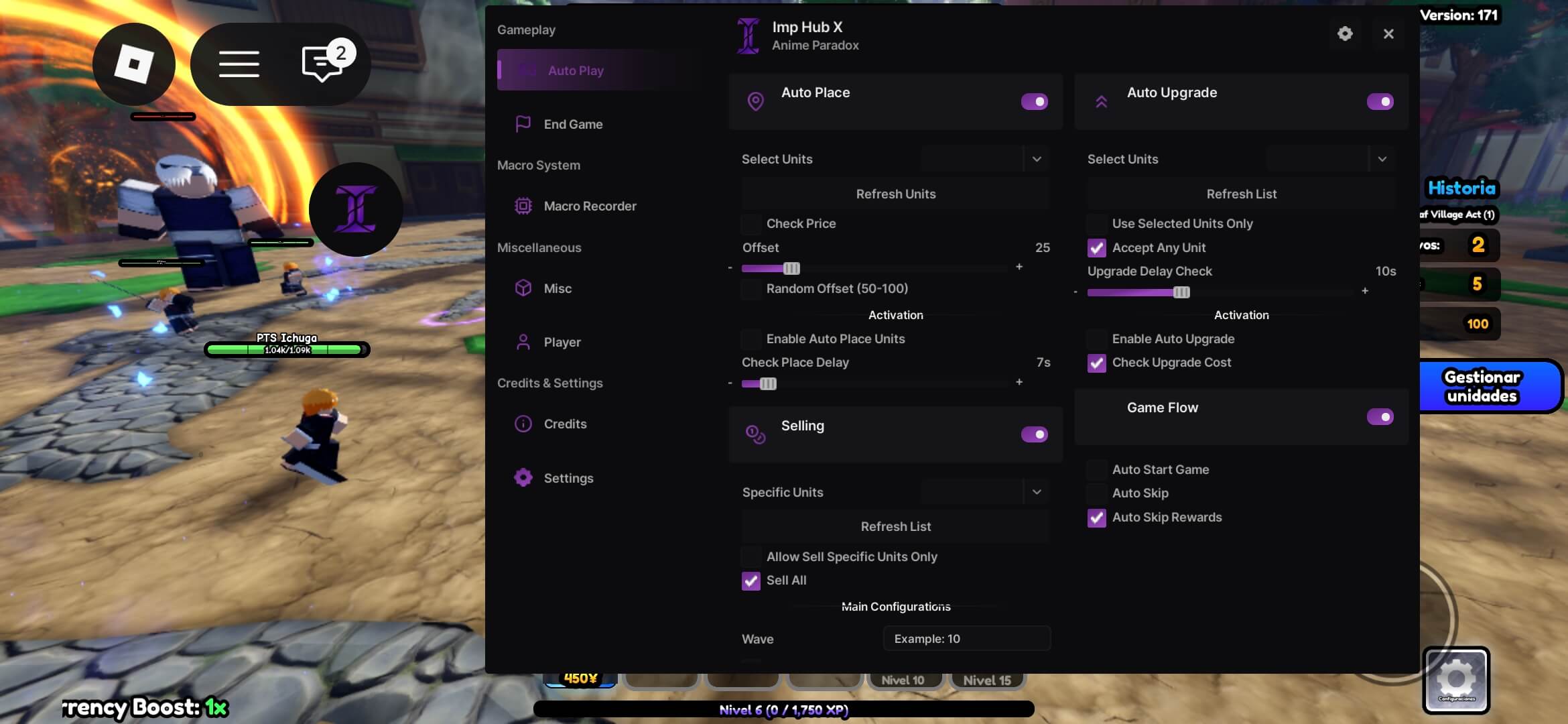 Imp Hub Official | Anime Paradox | Macro Recorder & Auto Play