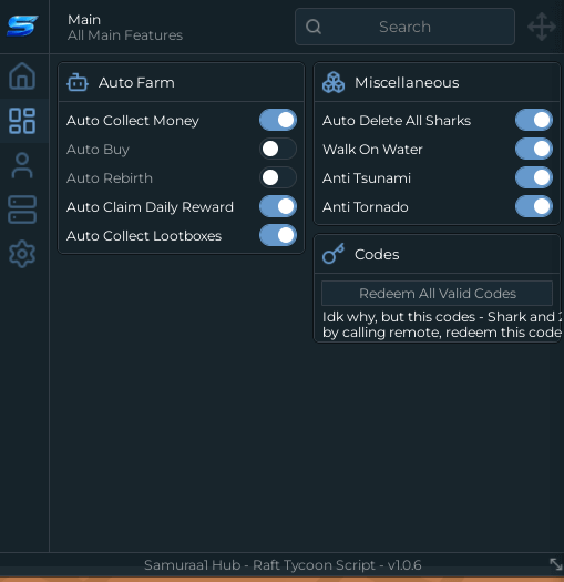 Raft Tycoon Script keyless