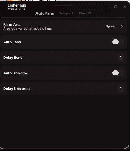 Waste Time Script by Ciphur Hun keyless