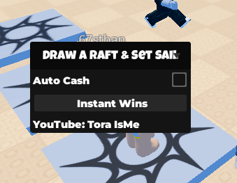 Draw a raft & set Sail icon