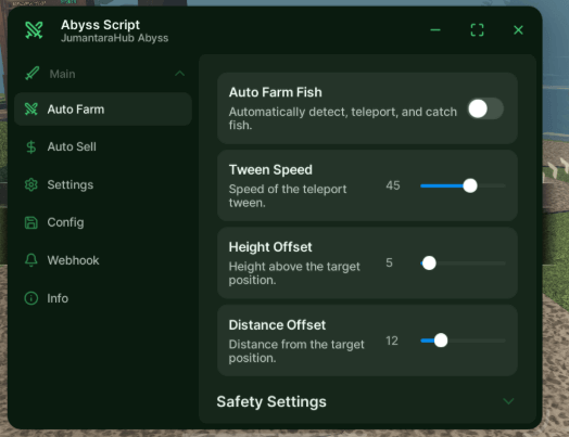 Abyss Script keyless - Auto Farm Fish
