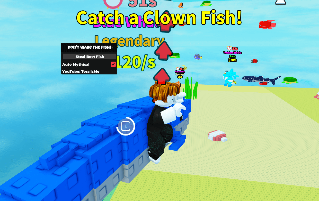 Dont Wake The Fish Script | Steal Best Fish, Auto Mythical