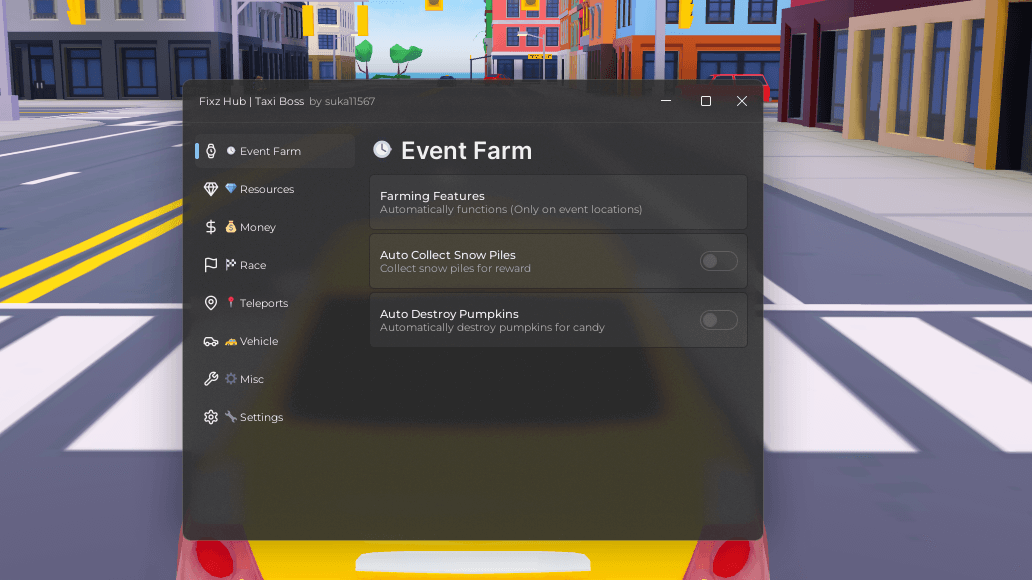 Fixz Hub Taxi Boss Script Keyless