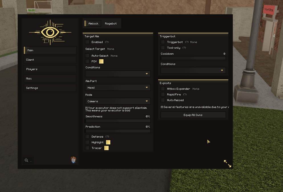 Da Hood Target Aim Script