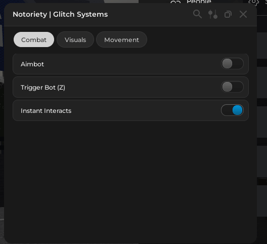 Notoriety Glitch Systems Script keyless