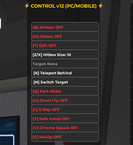 Rivals Control v12 Script - Aimbot Working
