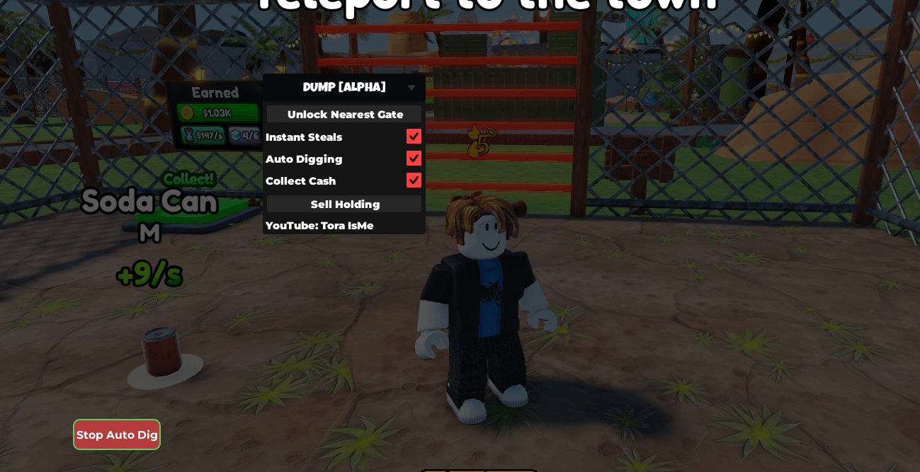 Dump Keyless Script | Unlock NEarest Gate, Collect Cash, Instant Steals