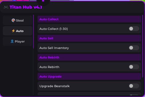 Titan Hub Script for Grow a Beanstalk - Auto collect
