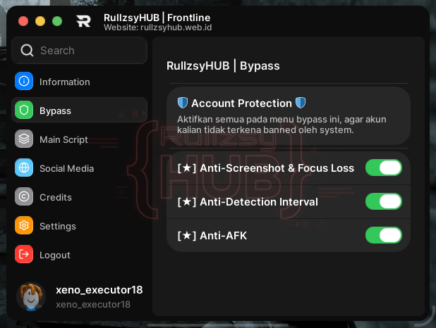Rullzsy Hub Frontlines Script Keyless