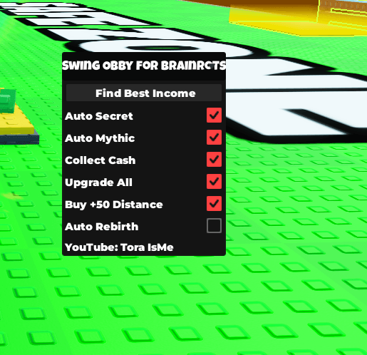 Swing obby for Brainrots Script Keyless - Auto secret, Auto mythic