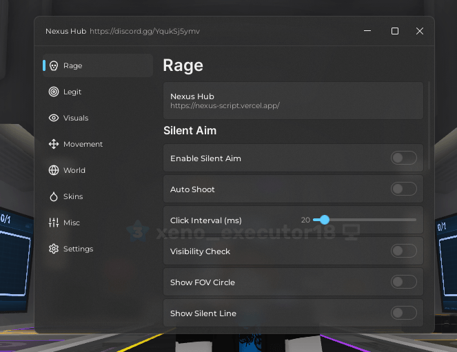 Rivals Nexus Hub Script Keyless - Aimbot