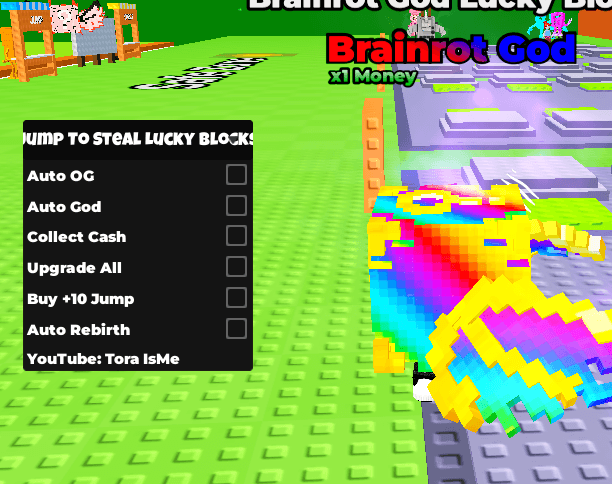 Jump to Steal Lucky Blocks Script Keyless - Auto collect Brainrot God