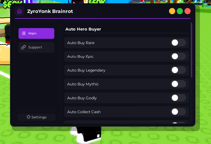 Brainrot Heroes Script Keyless - Auto Buy Heroes
