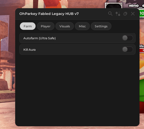 Fabled Legacy Hub Script by Parkey - Auto Farm