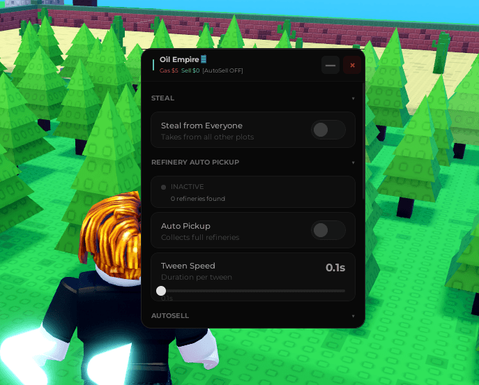 Oil Empire Script Keyless by Dekxann - Auto steal working
