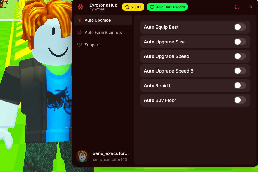 Shrink for Brainrots Script Keyless by ZyroYonk - Auto Equip Best Brainrot