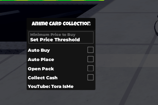 Anime Card Collection Script Keyless