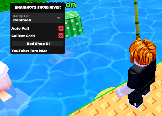 Collect Brainrots from River Script Keyless - Auto Pull