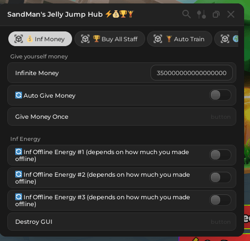 Jelly Jump Training Script keyless - inf money, Auto train