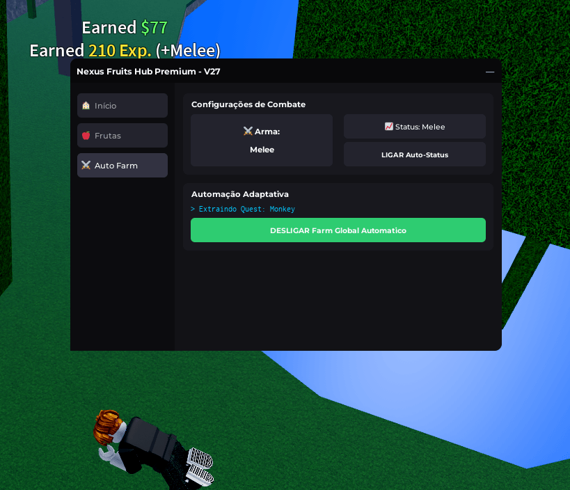Nexus Fruits Hub Script for Blox Fruits - Auto Farm levels