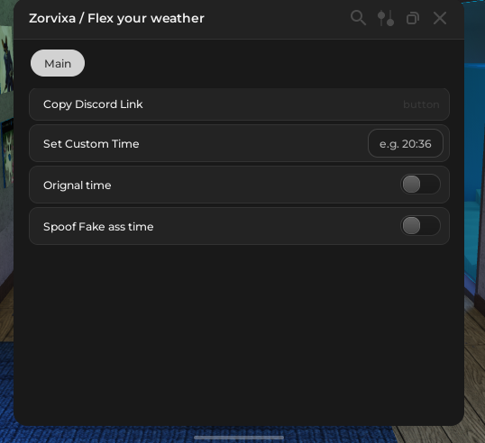 Flex Your Weather Script - Set Custom time