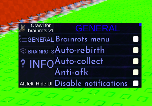 Crawl for Brainrot Keyless Script - Auto collect