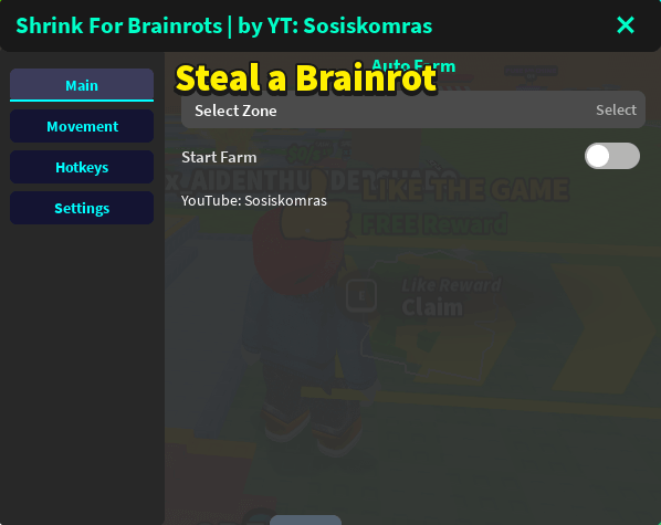 Shrink For Brainrots Script - Auto Farm