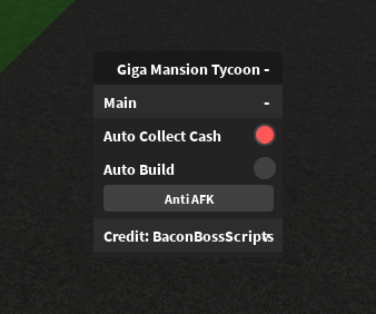 Giga Mansion Tycoon Script Keyless - Auto collect cash