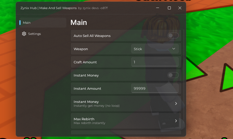 Make and Sell Weapons Script Keyless - infinite money