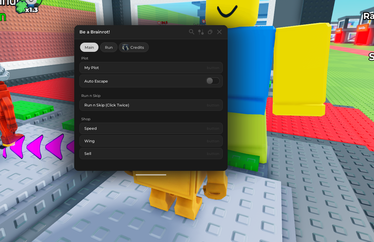 Be a Brainrot Script - Auto Escape